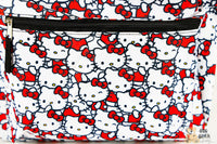 Thumbnail for White Red Hello Kitty Backpack Closeup