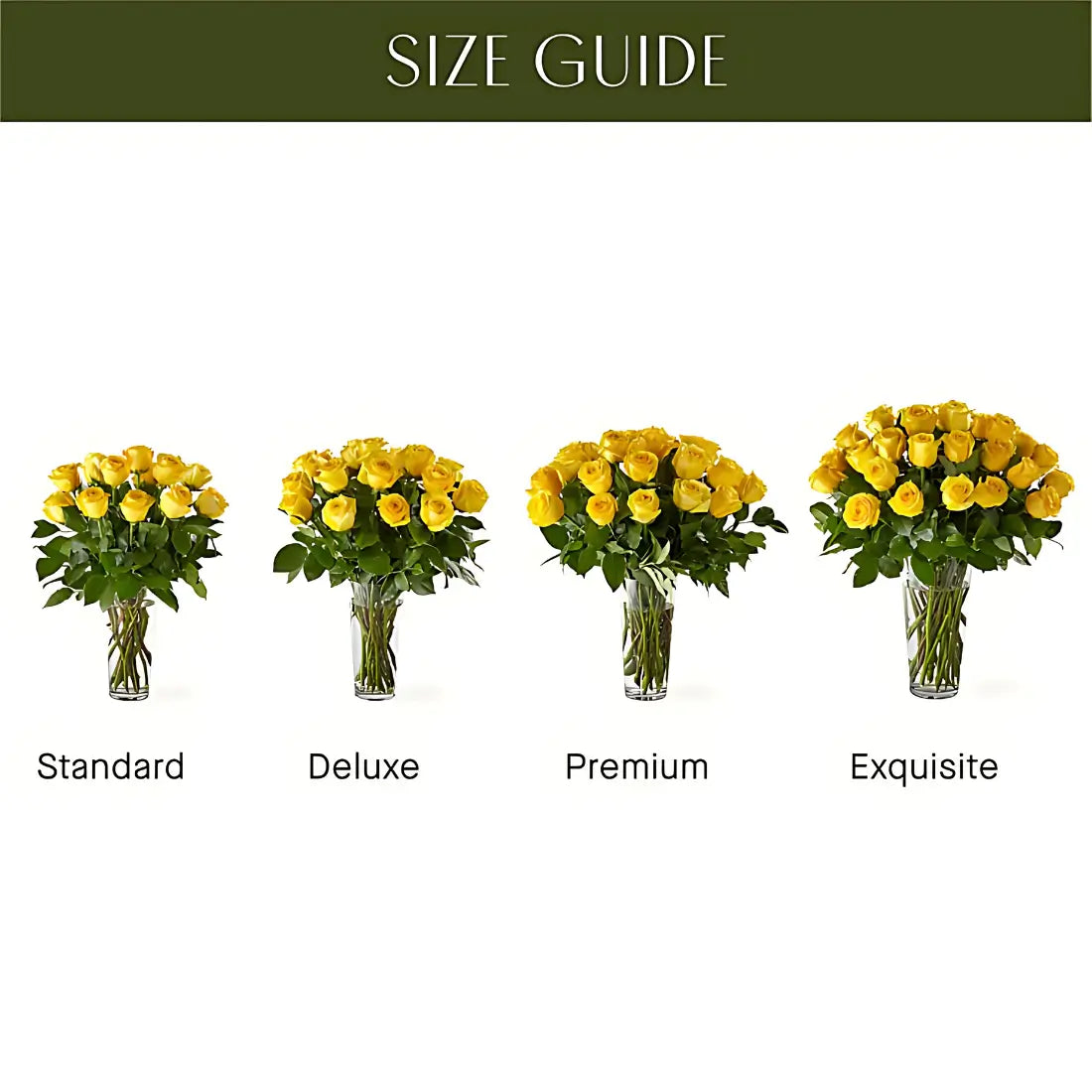 Yellow Flowers Size Guide