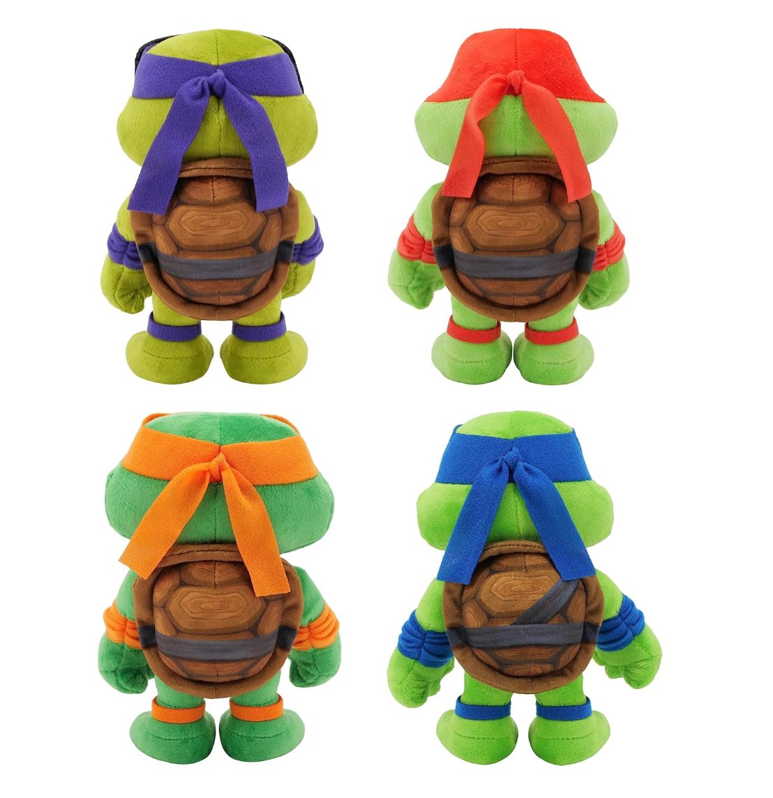 Teenage Mutant Ninja Turtles Mutant Mayhem Plush Toys 4 Pack of 8 Inc