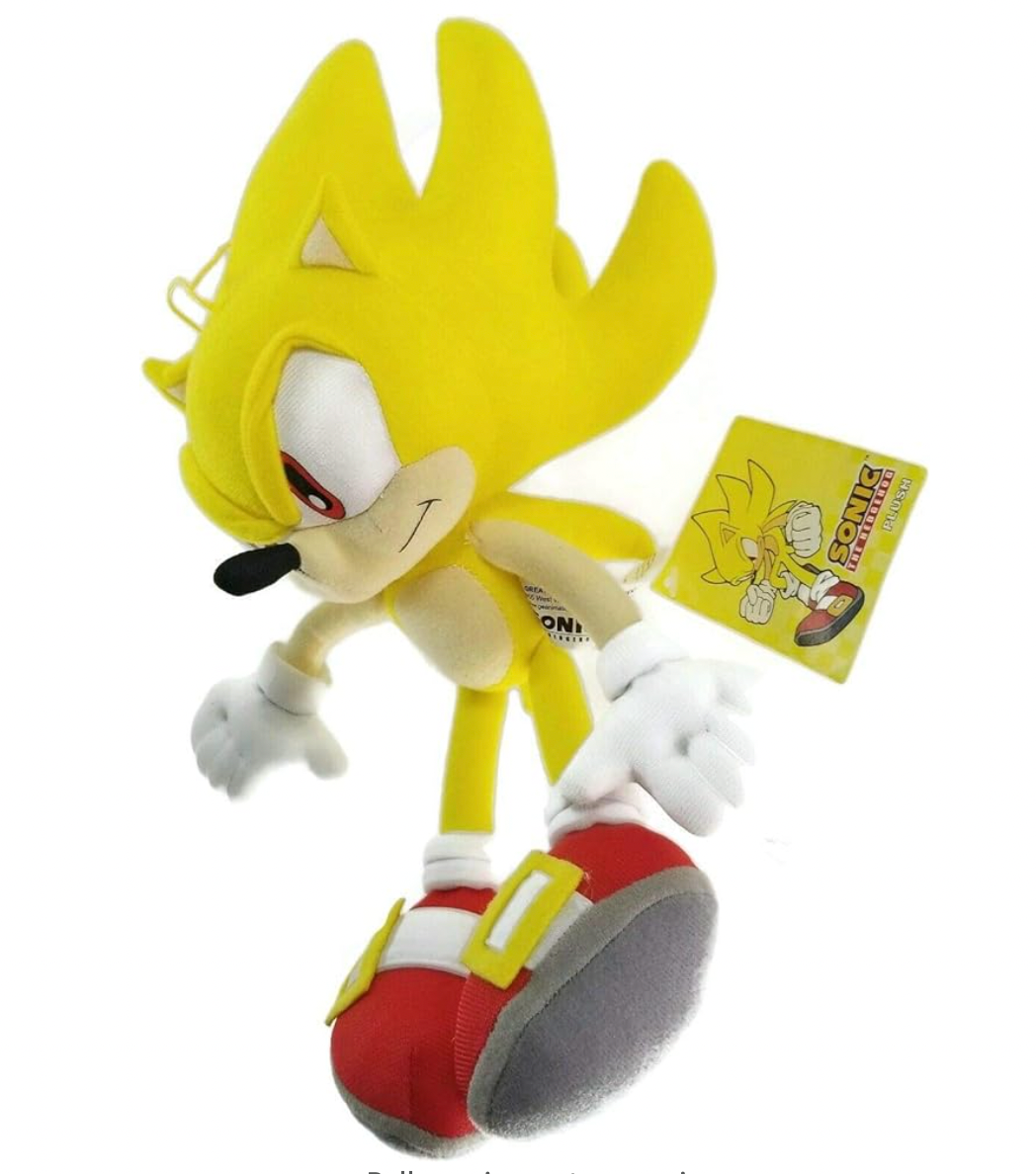 Sonic The Hedgehog Plush - Super Sonic, 12"