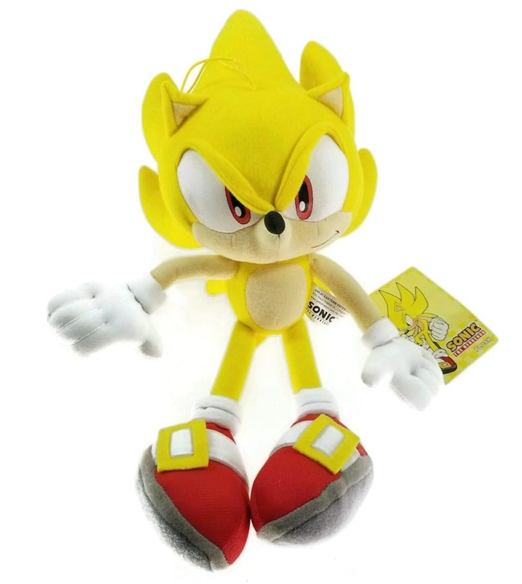 Sonic The Hedgehog Plush - Super Sonic, 12"