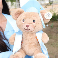 Thumbnail for teddy bear for graduation with sky blue 