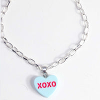 Thumbnail for blue xoxo heart bracelet