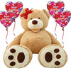 Valentine's Special Bundle Color Light Brown - Giant Teddy Bear - Boo Bear Factory