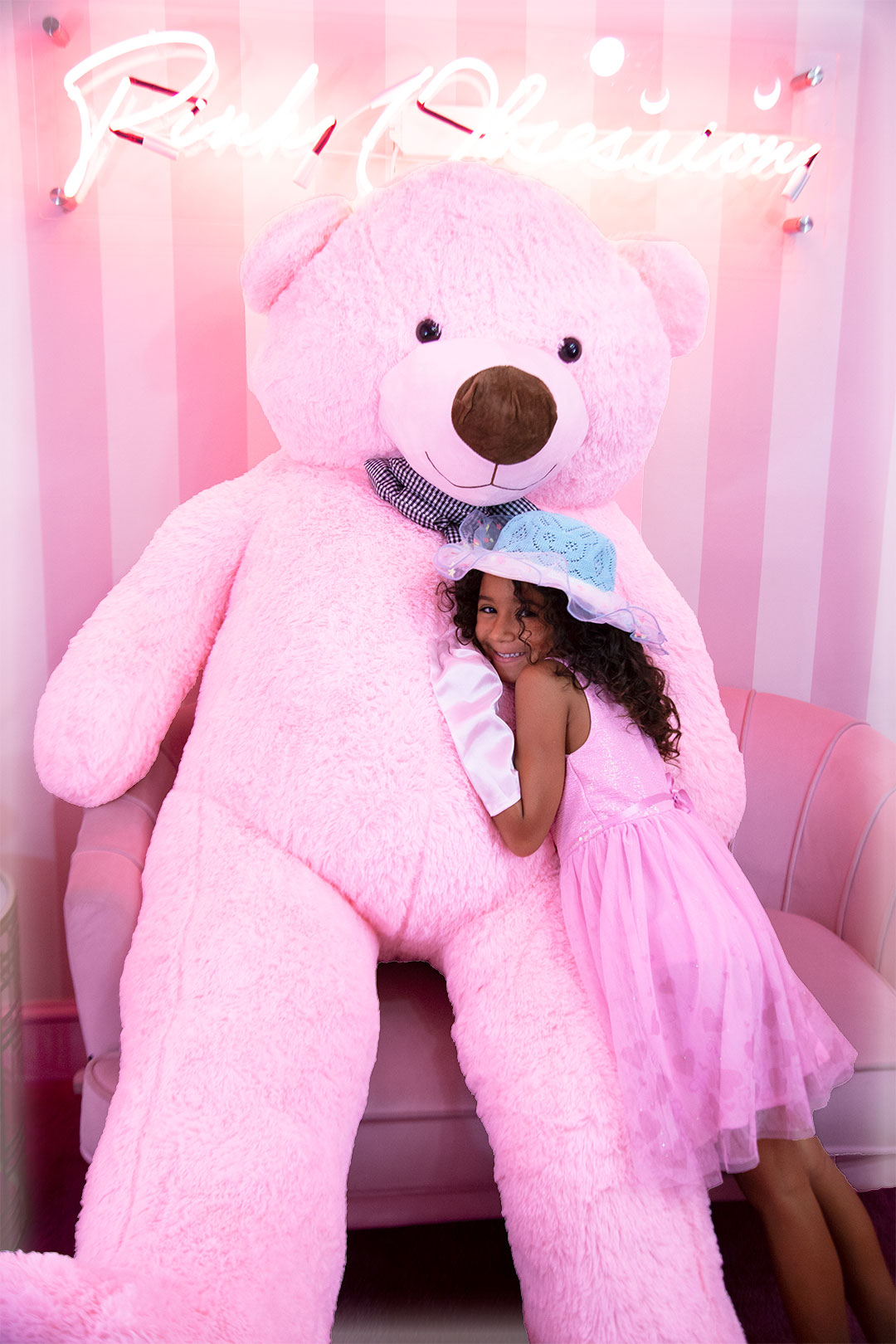giant pink teddy bear