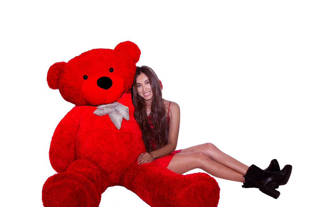 red-life-sized-teddy-bear